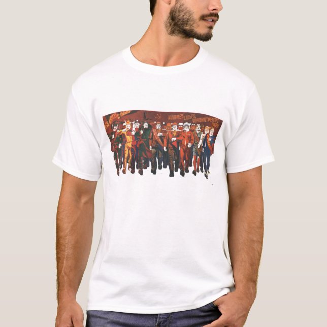 USSR CCCP Cold War Soviet Union Propaganda Posters T-Shirt (Front)