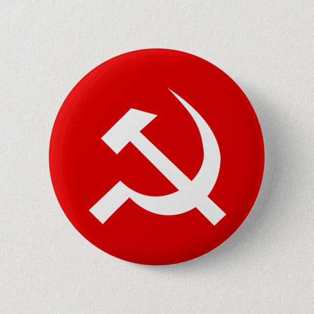 USSR Flag 6 Cm Round Badge (Front)