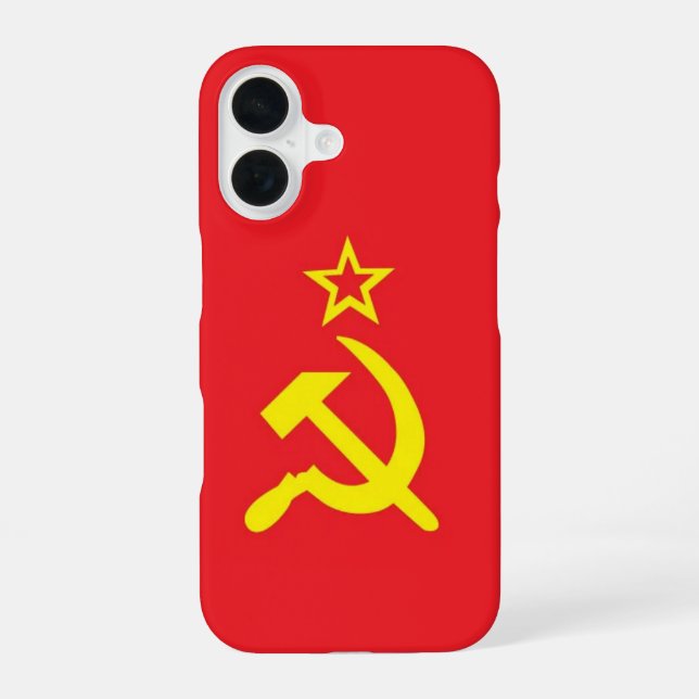 USSR flag iPhone 16 Case (Back)