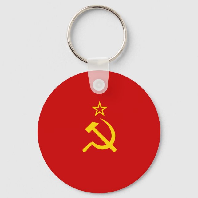 USSR flag Key Ring (Front)