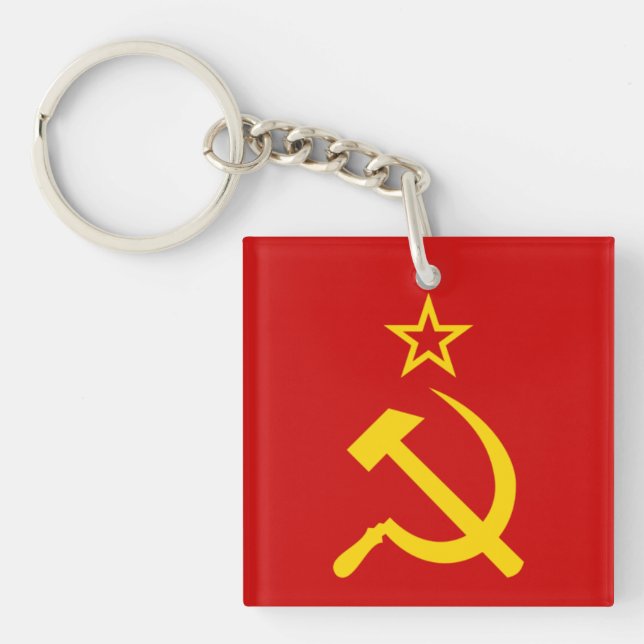 USSR flag Key Ring (Front)