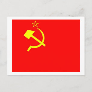 USSR Flag Postcard