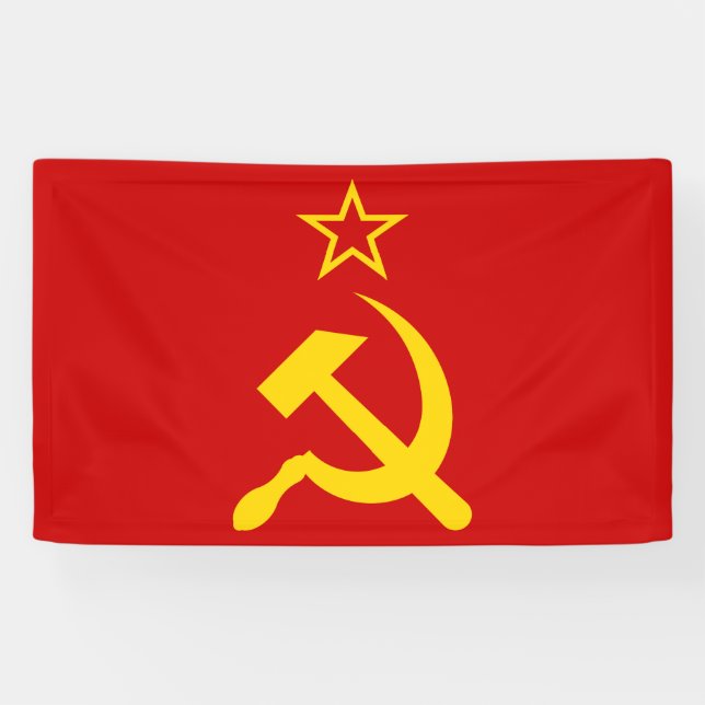 USSR Flag - Soviet Union Flag Banner (Horizontal)