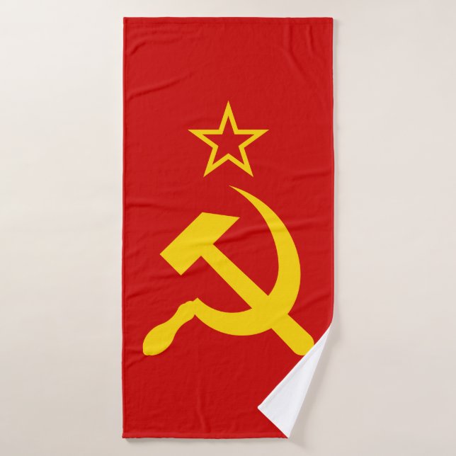 USSR Flag - Soviet Union Flag Bath Towel (Bath Towel)
