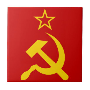 USSR Flag - Soviet Union Flag Ceramic Tile
