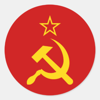 USSR Flag - Soviet Union Flag Classic Round Sticker