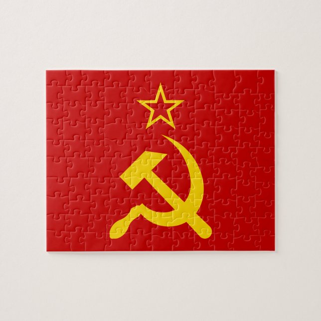 USSR Flag - Soviet Union Flag Jigsaw Puzzle (Horizontal)