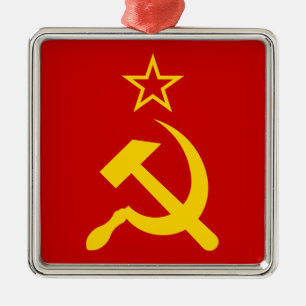 USSR Flag - Soviet Union Flag Metal Ornament