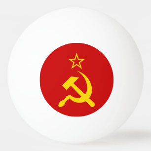 USSR Flag - Soviet Union Flag Ping Pong Ball