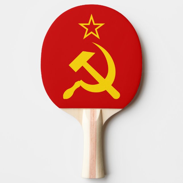 USSR Flag - Soviet Union Flag Ping Pong Paddle (Front)