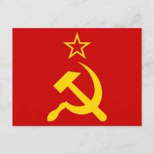 USSR Flag - Soviet Union Flag Postcard