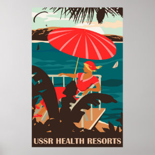 USSR Health Resorts Poster