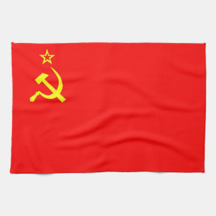ussr russia soviet communist country flag towel