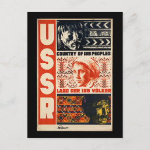 USSR Russia Vintage Travel Poster Postcard