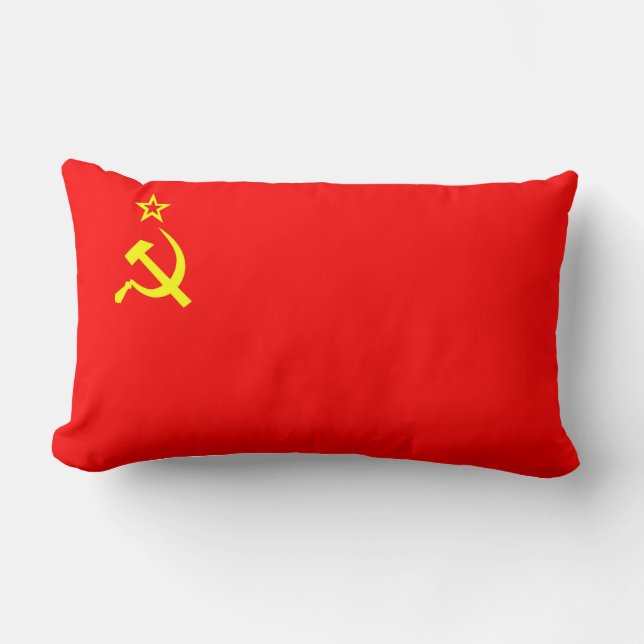 ussr soviet russia communist flag pillow cccp (Front)