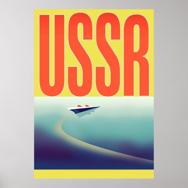 USSR Soviet Travel poster (Front)