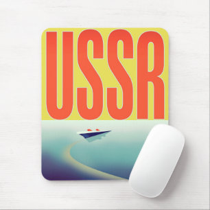 USSR Soviet Travel poster Mouse Pad