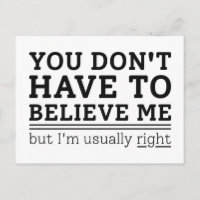 Usually Right