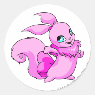 Usul Pink Classic Round Sticker
