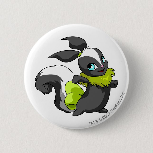 Usul Skunk 6 Cm Round Badge (Front)