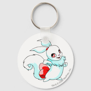 Usul White Key Ring