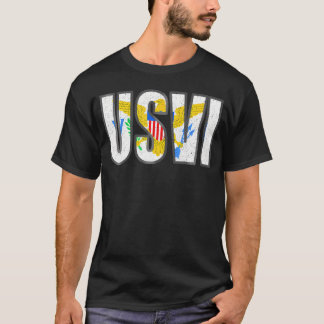 Usvi Flag Proud United States Virgin Islands Roots T-Shirt