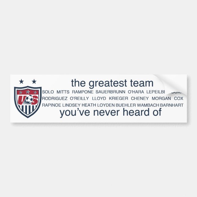 USWNT 2011 bumper sticker (Front)