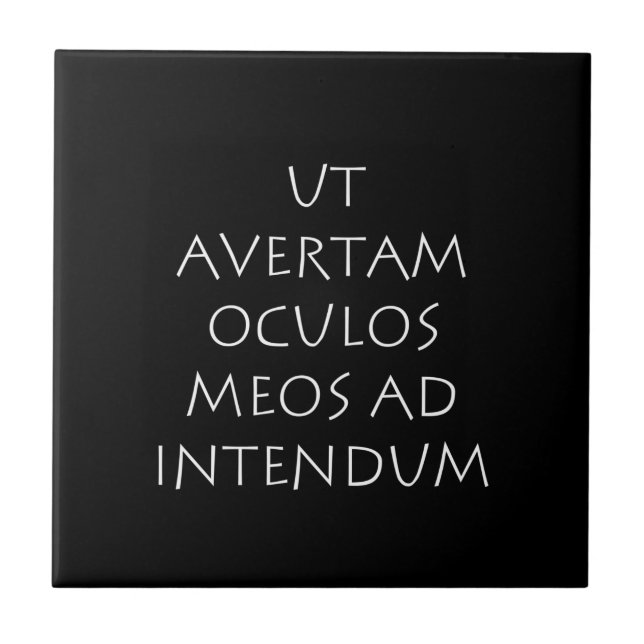Ut avertam oculos meos ad intendum ceramic tile (Front)