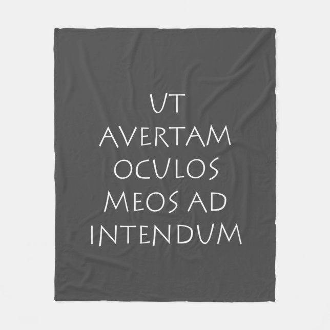 Ut avertam oculos meos ad intendum fleece blanket (Front)