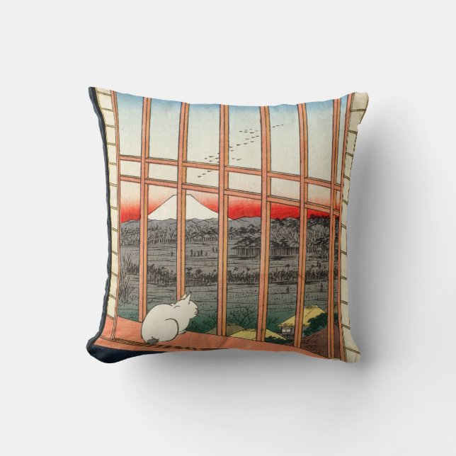 Utagawa Hiroshige - Asakusa Rice fields Cushion (Front)