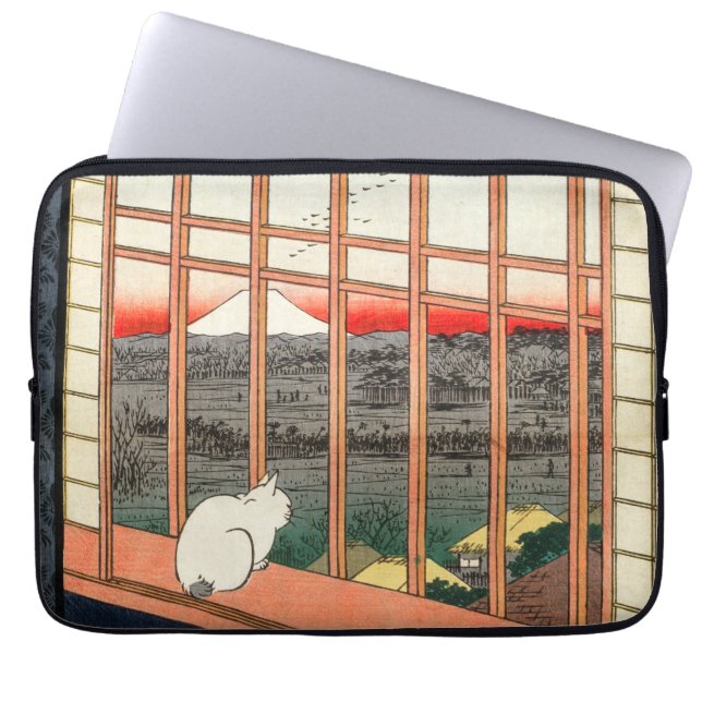 Utagawa Hiroshige - Asakusa Rice fields Laptop Sleeve (Front)