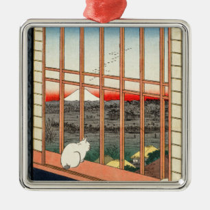 Utagawa Hiroshige - Asakusa Rice fields Metal Ornament