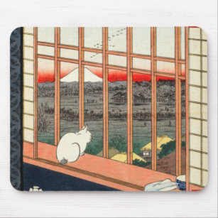 Utagawa Hiroshige - Asakusa Rice fields Mouse Pad