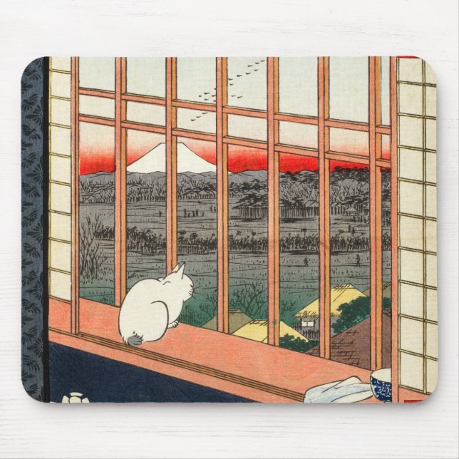 Utagawa Hiroshige - Asakusa Rice fields Mouse Pad (Front)