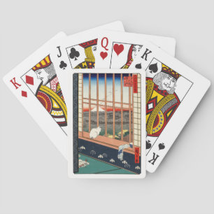 Utagawa Hiroshige - Asakusa Rice fields Playing Cards