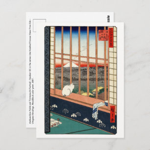 Utagawa Hiroshige - Asakusa Rice fields Postcard