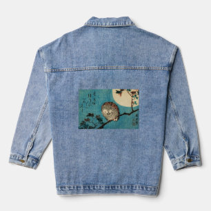 Utagawa Hiroshige - Horned Owl on Maple Branch Denim Jacket