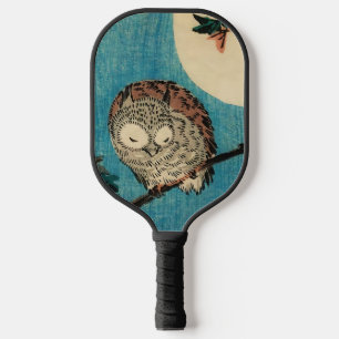 Utagawa Hiroshige - Horned Owl on Maple Branch Pickleball Paddle