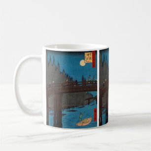 Utagawa Hiroshige - Kyoto Bridge by Moonlight Coffee Mug
