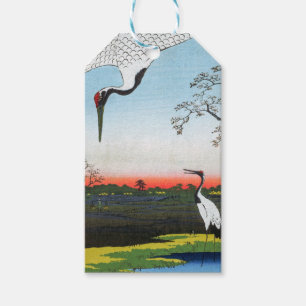 Utagawa Hiroshige - Minowa, Kanasugi, Mikawashima Gift Tags