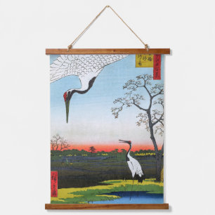 Utagawa Hiroshige - Minowa, Kanasugi, Mikawashima Hanging Tapestry