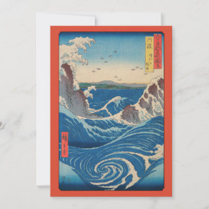 Utagawa Hiroshige - Naruto Whirlpool, Awa Province Thank You Card