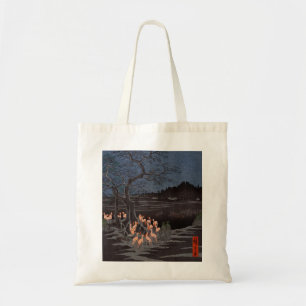 Utagawa Hiroshige - New Year's Eve Foxfires Tote Bag