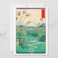 Utagawa Hiroshige - Otsuki Plain in Kai Province