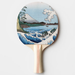 Utagawa Hiroshige - Sea off Satta, Suruga Province Ping Pong Paddle