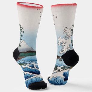 Utagawa Hiroshige - Sea off Satta, Suruga Province Socks