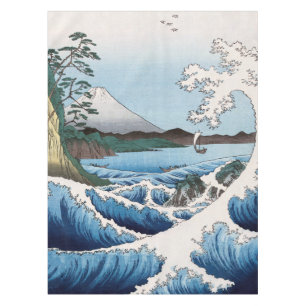 Utagawa Hiroshige - Sea off Satta, Suruga Province Tablecloth