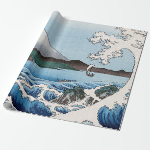 Utagawa Hiroshige - Sea off Satta, Suruga Province Wrapping Paper