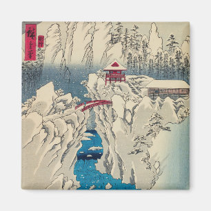 Utagawa Hiroshige - Snow on Mount Haruna Magnet