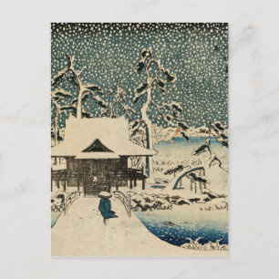 Utagawa Hiroshige-Snow Scene Postcard